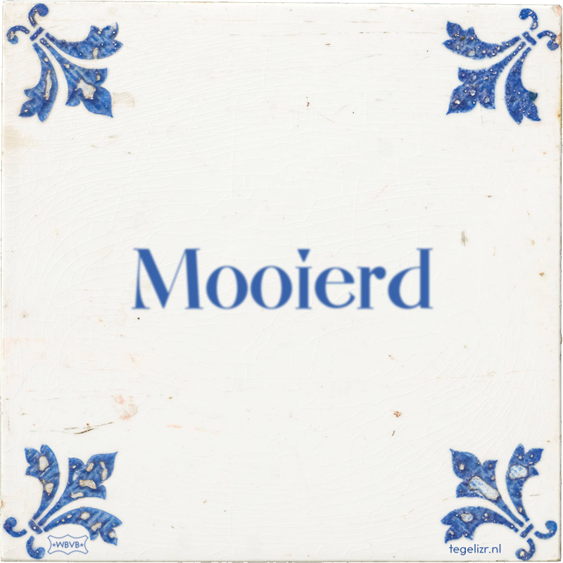 Mooierd - Online tegeltjes bakken