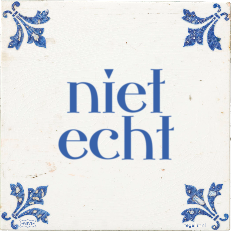 niet echt - Online tegeltjes bakken