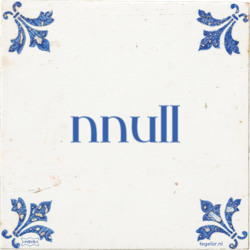 nnull - Online tegeltjes bakken