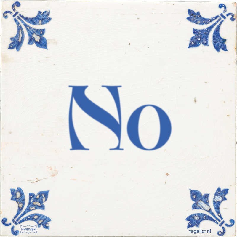 No - Online tegeltjes bakken