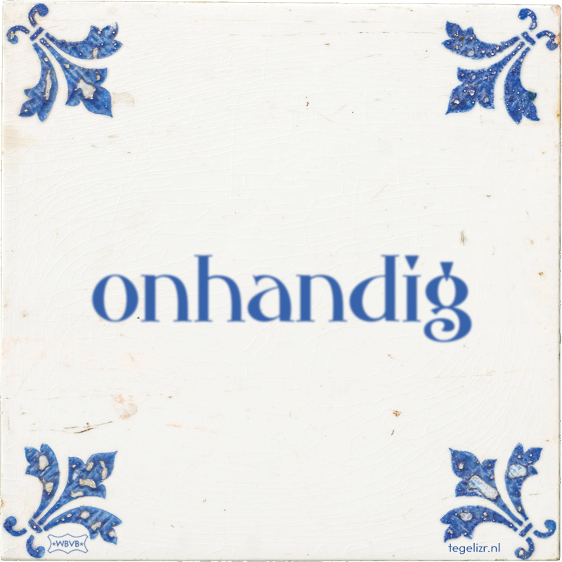 onhandig - Online tegeltjes bakken