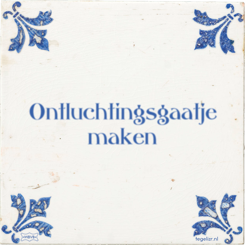 Ontluchtingsgaatje maken - Online tegeltjes bakken