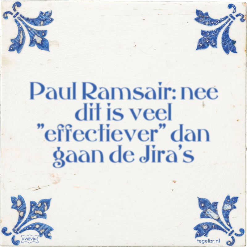 Paul Ramsair: nee dit is veel 