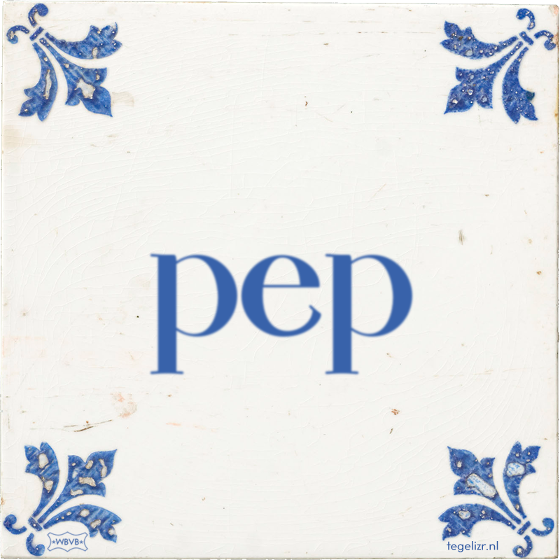 pep - Online tegeltjes bakken