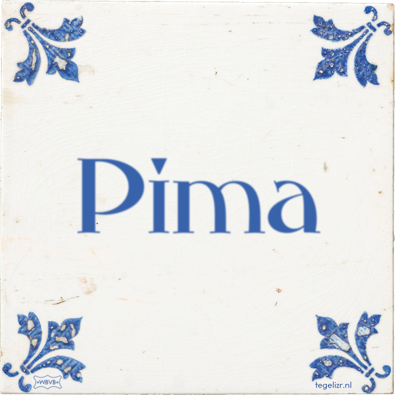 Pima - Online tegeltjes bakken