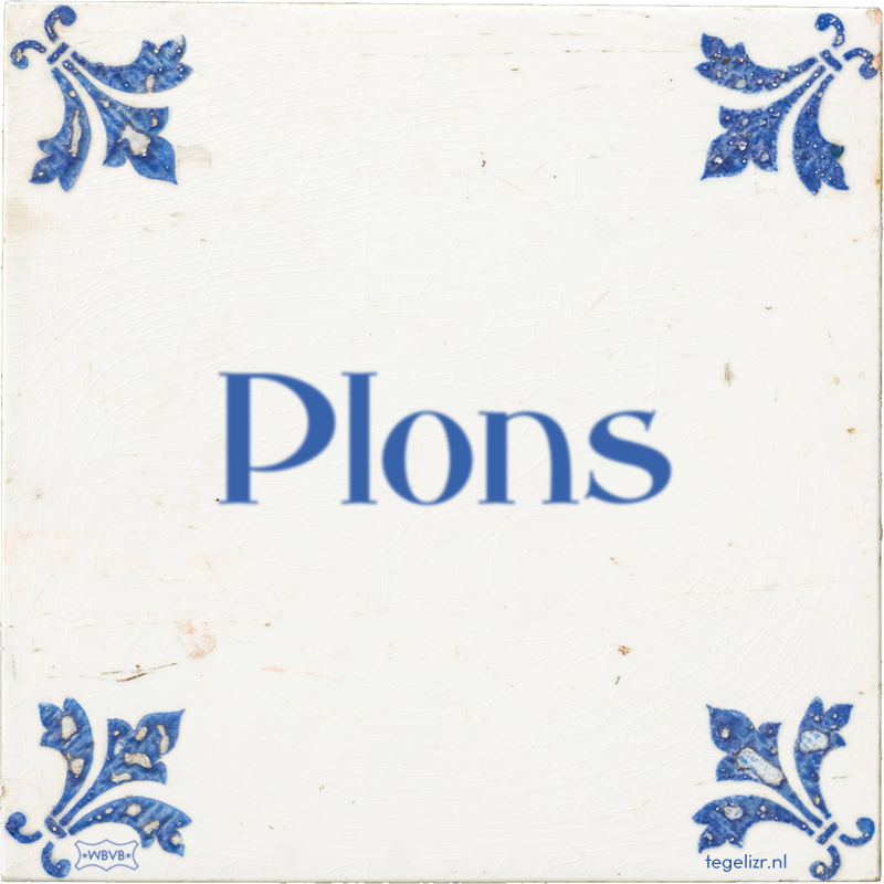 Plons - Online tegeltjes bakken