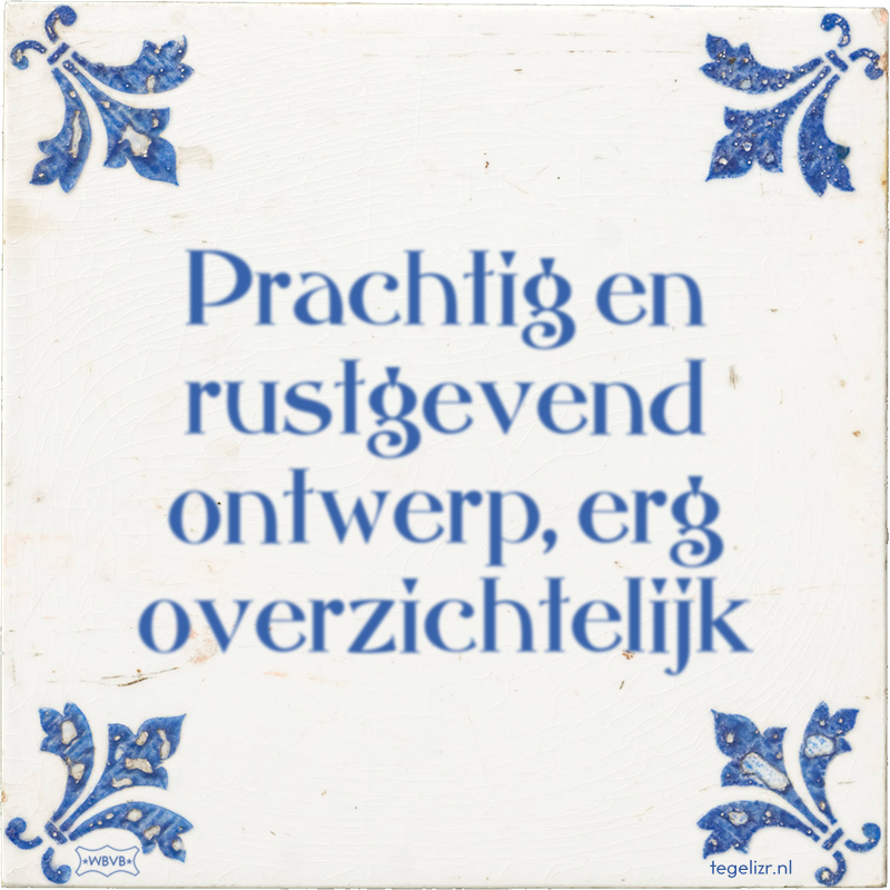 Prachtig en rustgevend ontwerp, erg overzichtelijk - Online tegeltjes bakken