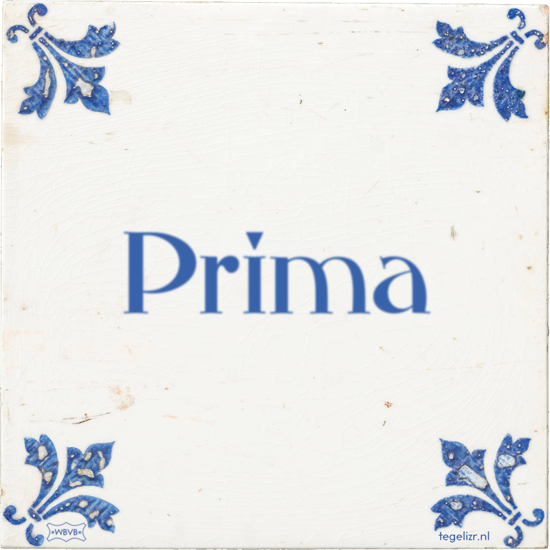 Prima - Online tegeltjes bakken