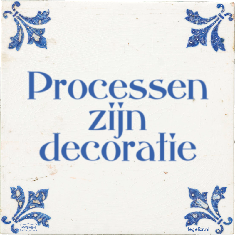 Processen zijn decoratie - Online tegeltjes bakken