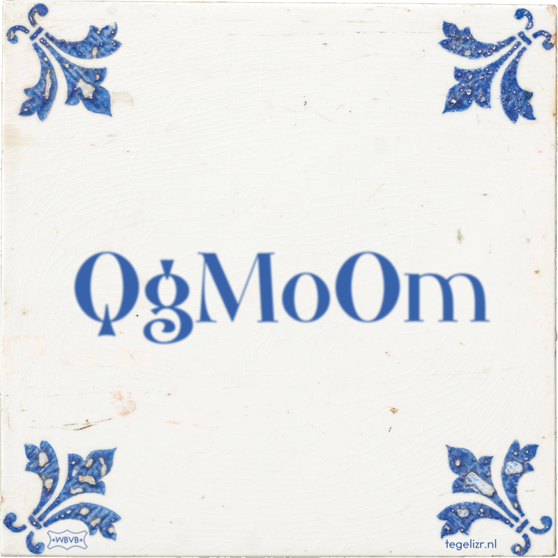 QgMoOm - Online tegeltjes bakken