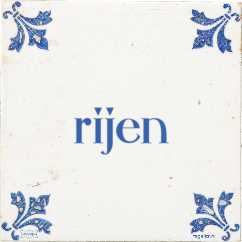 rijen - Online tegeltjes bakken