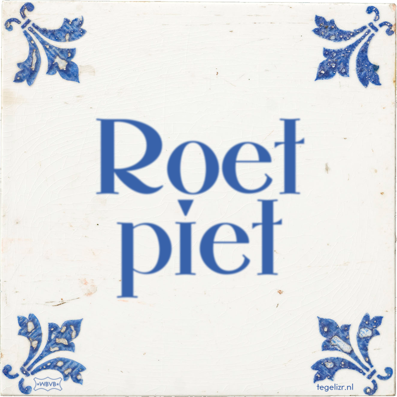 Roet piet - Online tegeltjes bakken