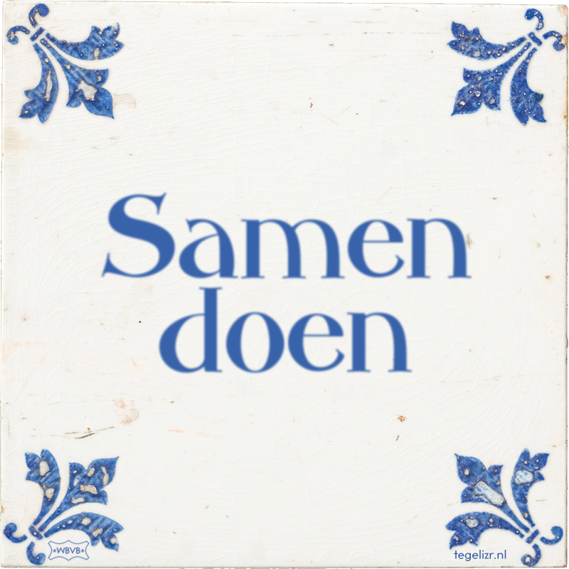 Samen doen - Online tegeltjes bakken