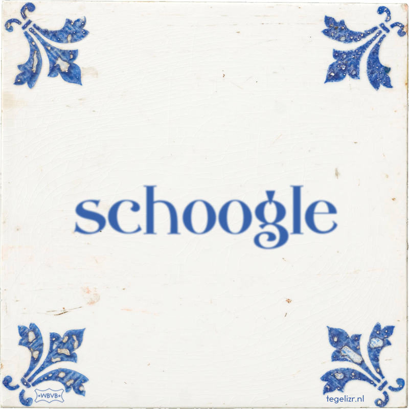 schoogle - Online tegeltjes bakken