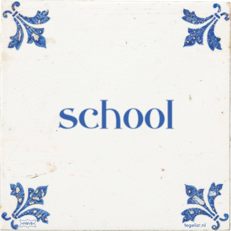 school - Online tegeltjes bakken