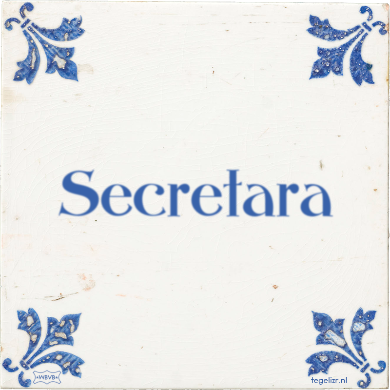 Secretara - Online tegeltjes bakken