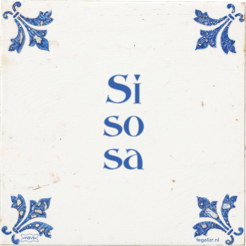 Si so sa - Online tegeltjes bakken