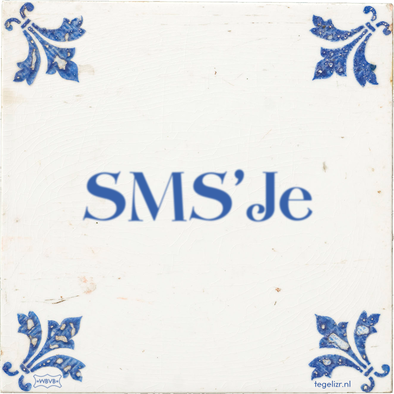 SMS'Je - Online tegeltjes bakken