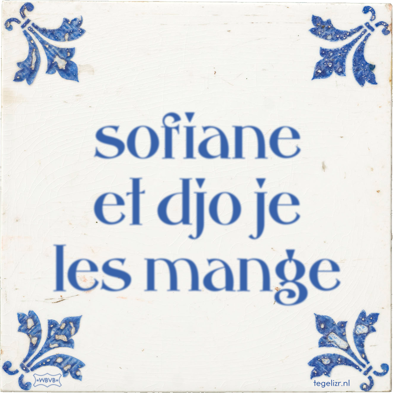 sofiane et djo je les mange - Online tegeltjes bakken