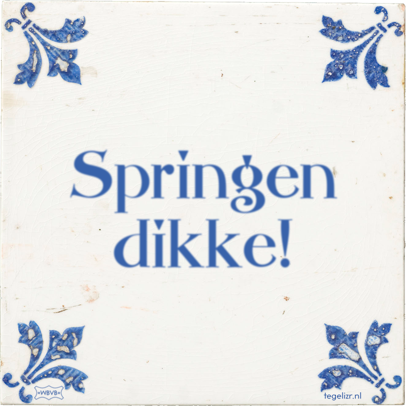 Springen dikke! - Online tegeltjes bakken