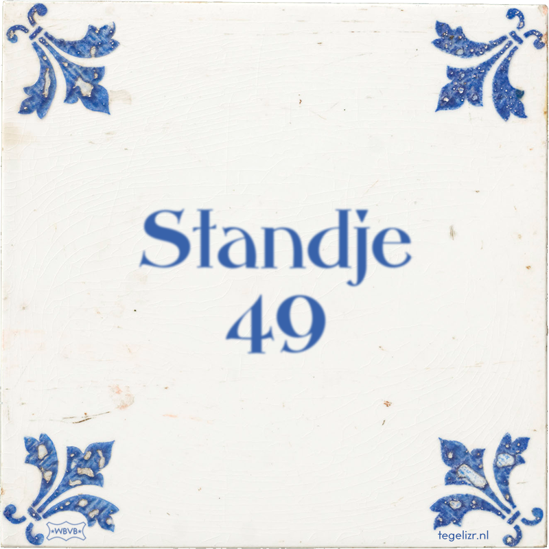 Standje 49 - Online tegeltjes bakken