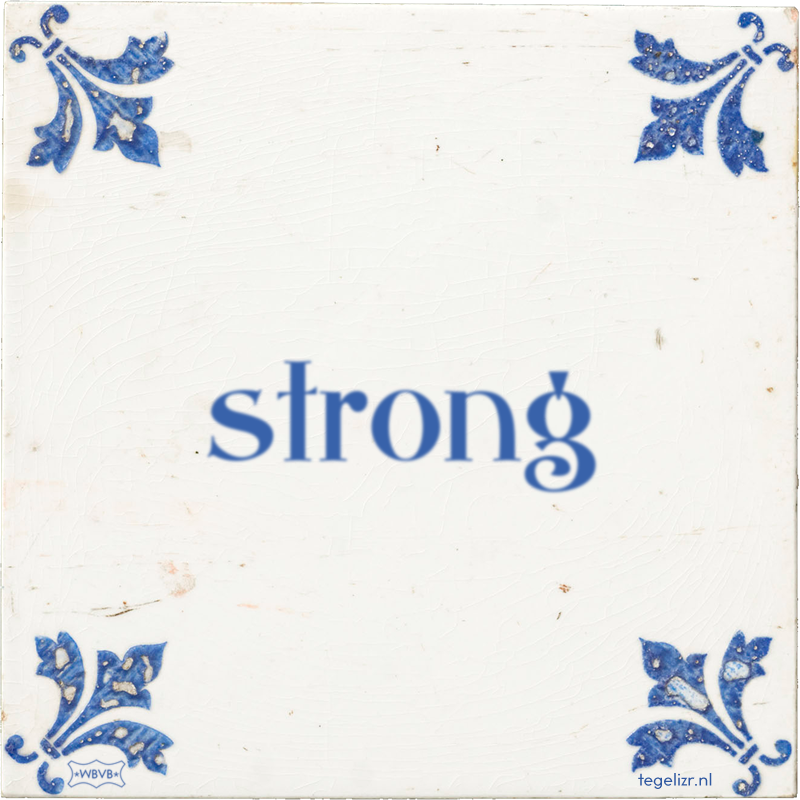 strong - Online tegeltjes bakken