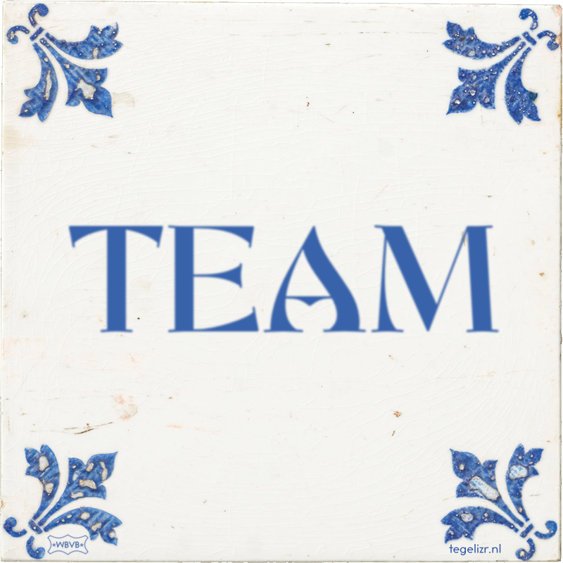 TEAM - Online tegeltjes bakken