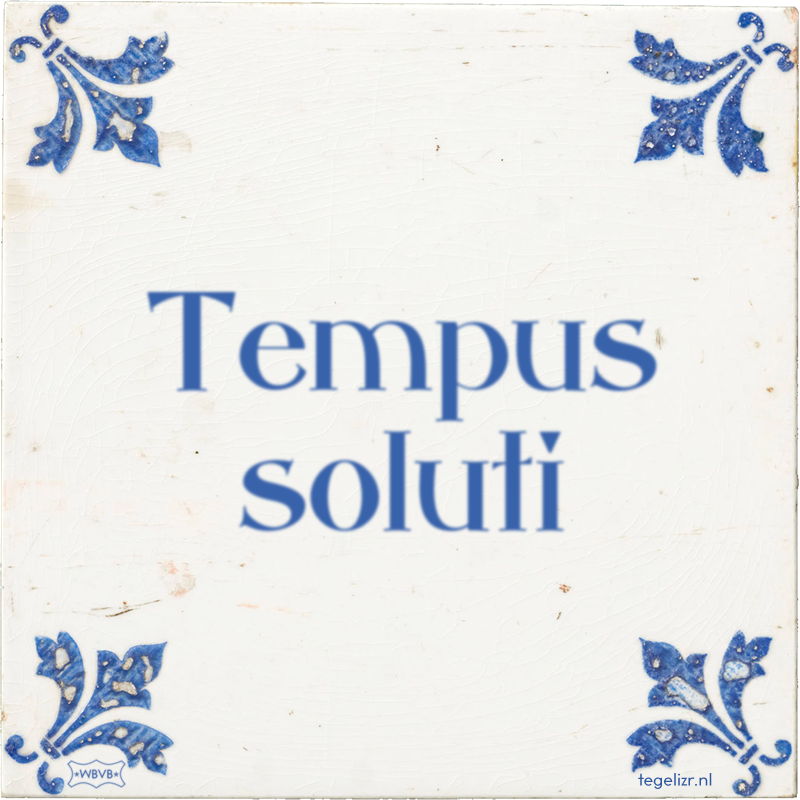 Tempus soluti - Online tegeltjes bakken