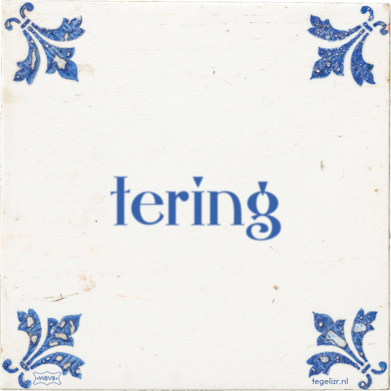 tering - Online tegeltjes bakken