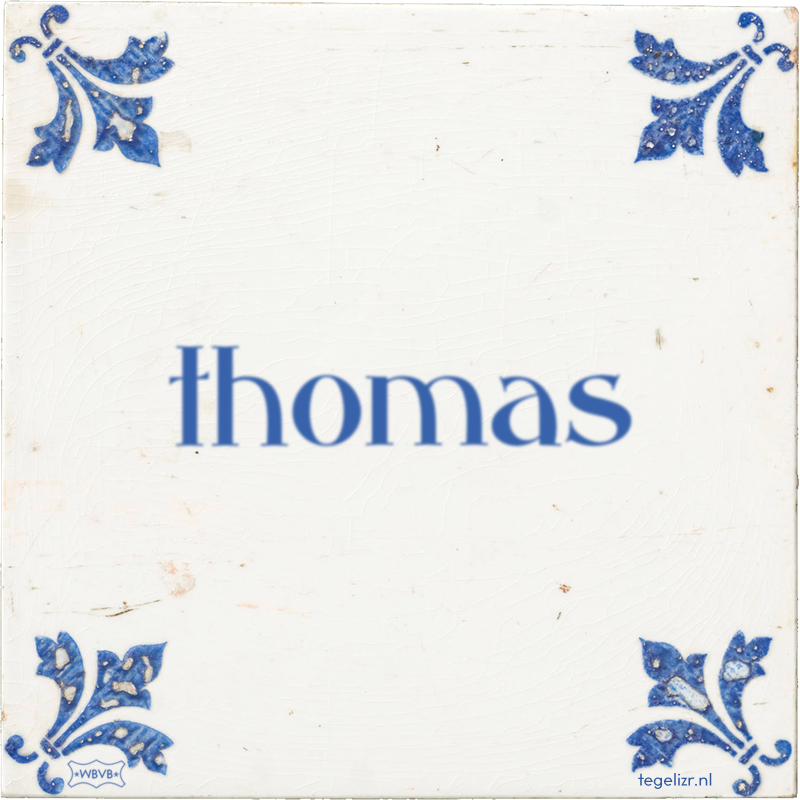 thomas - Online tegeltjes bakken