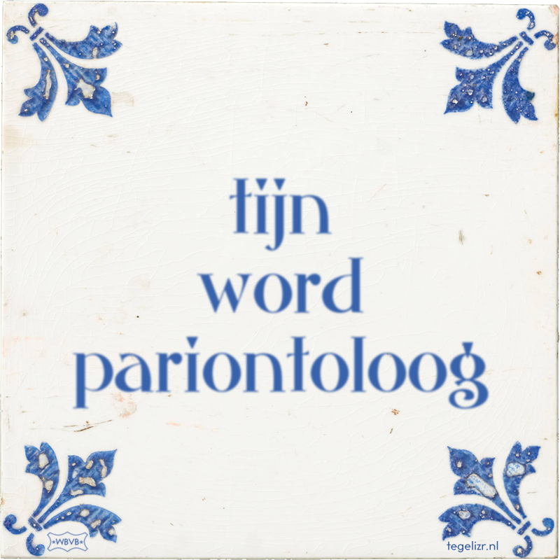 tijn word pariontoloog - Online tegeltjes bakken