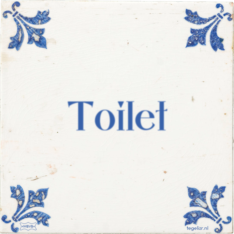 Toilet - Online tegeltjes bakken