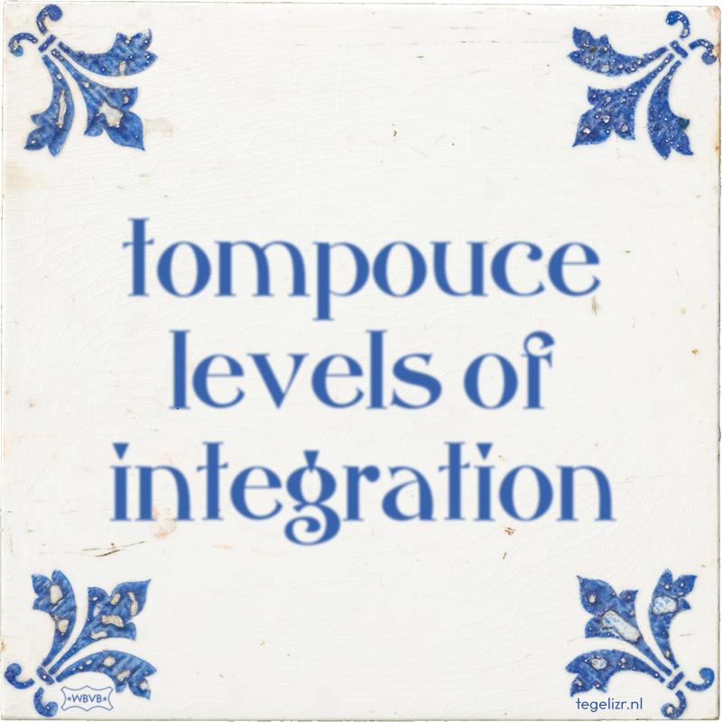 tompouce levels of integration - Online tegeltjes bakken