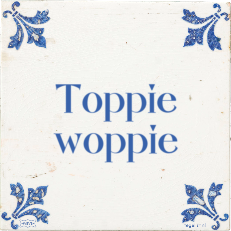 Toppie woppie - Online tegeltjes bakken