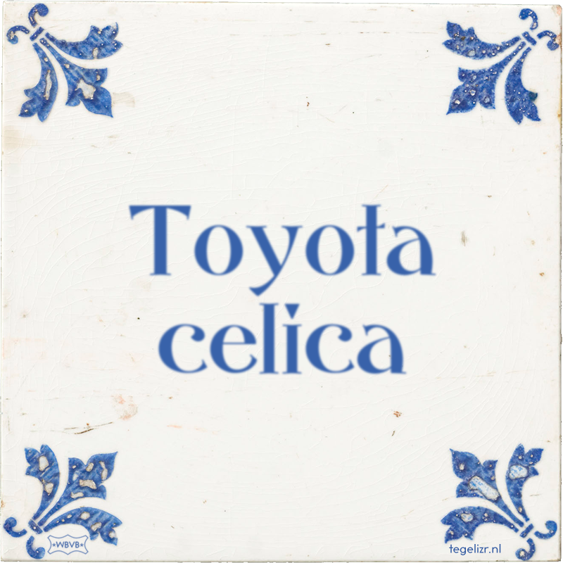 Toyota celica - Online tegeltjes bakken