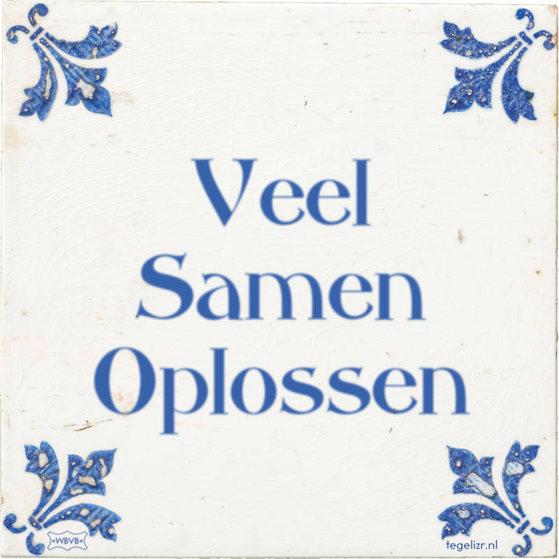 Veel Samen Oplossen - Online tegeltjes bakken