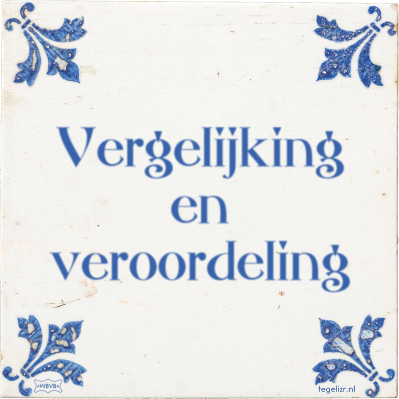 Vergelijking en veroordeling - Online tegeltjes bakken