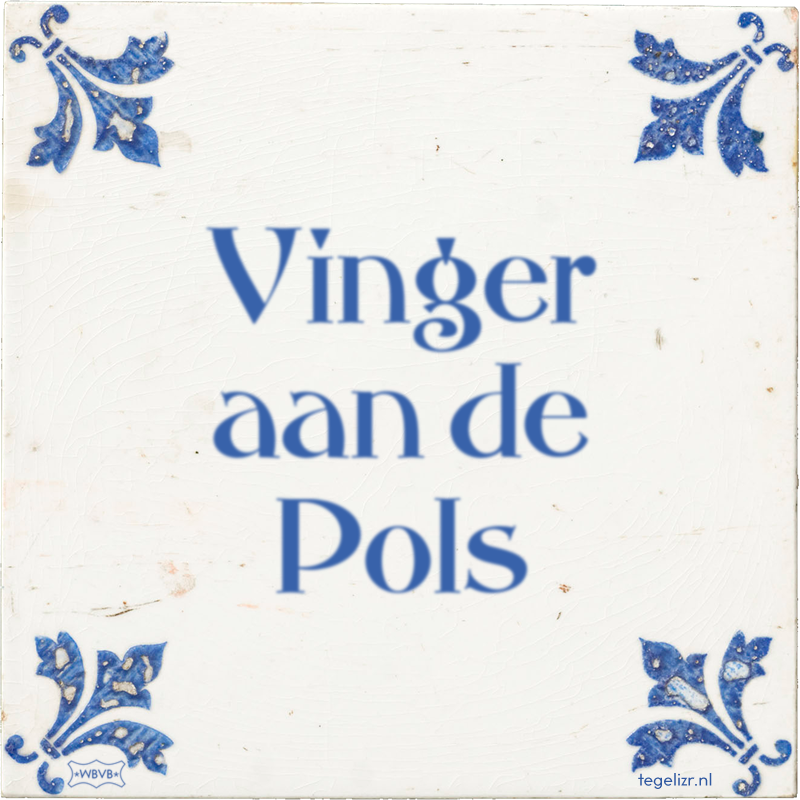 Vinger aan de Pols - Online tegeltjes bakken