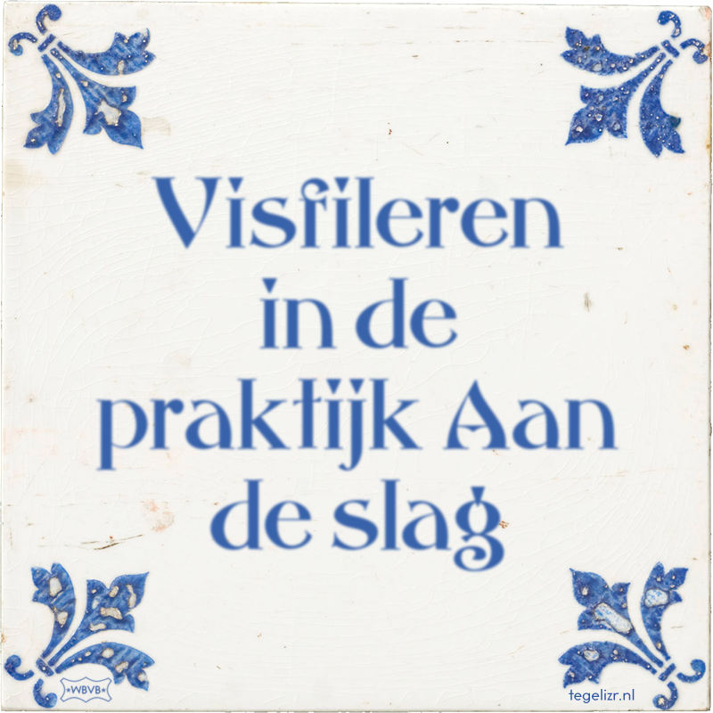 Visfileren in de praktijk Aan de slag - Online tegeltjes bakken