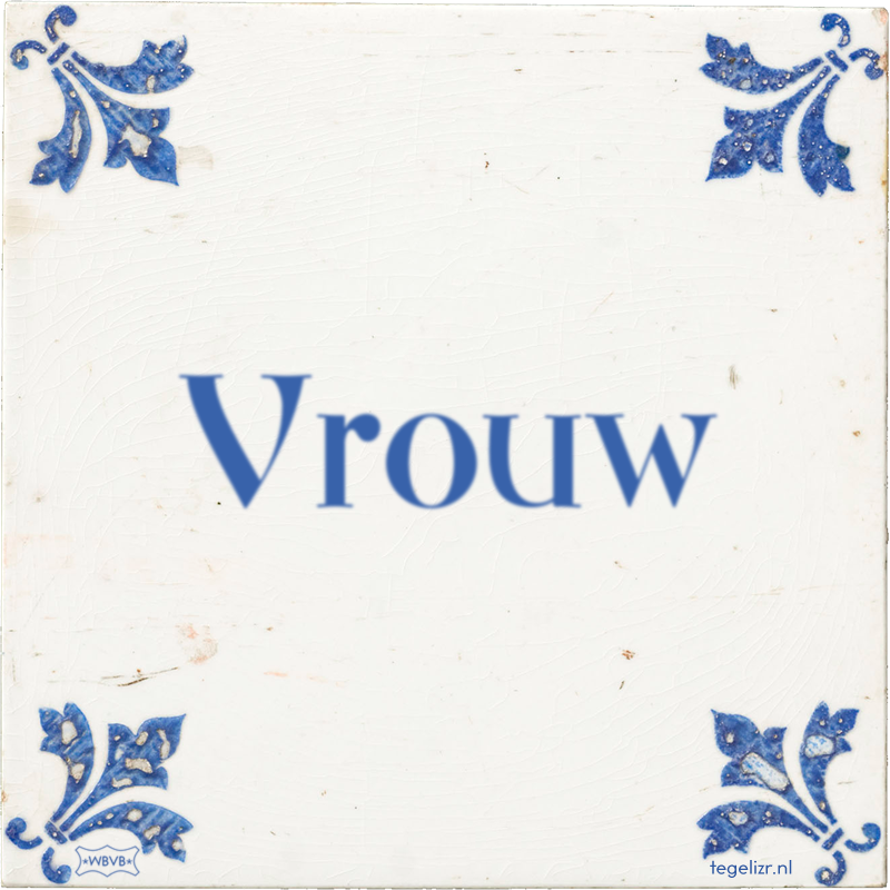 Vrouw - Online tegeltjes bakken