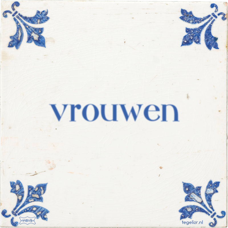 vrouwen - Online tegeltjes bakken