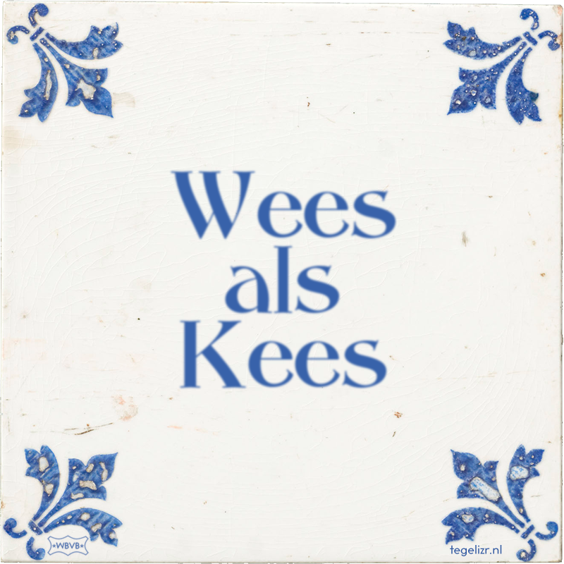 Wees als Kees - Online tegeltjes bakken