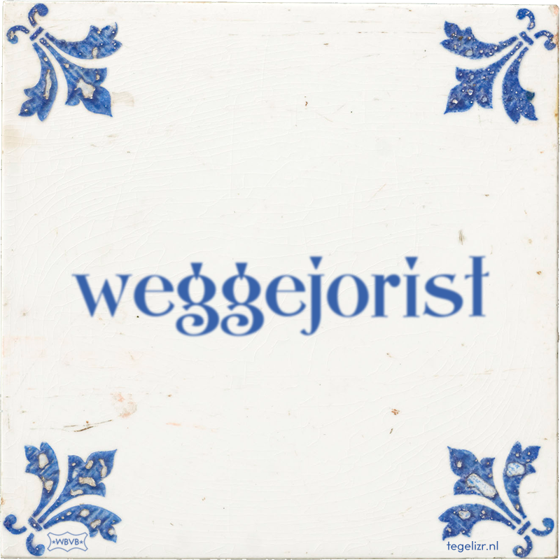 weggejorist - Online tegeltjes bakken