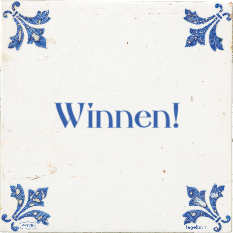 Winnen! - Online tegeltjes bakken