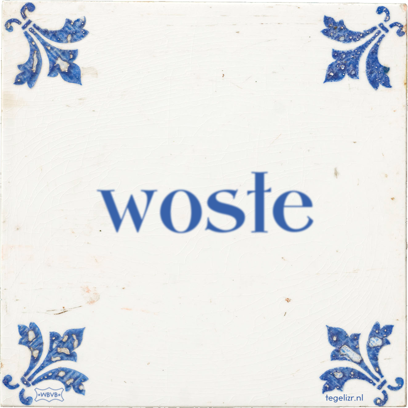 woste - Online tegeltjes bakken