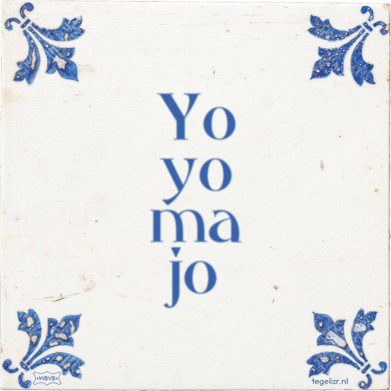Yo yo ma jo - Online tegeltjes bakken