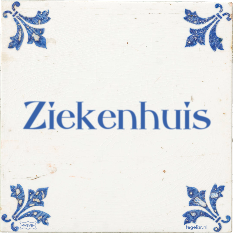Ziekenhuis - Online tegeltjes bakken