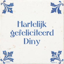 Hartelijk gefeliciteerd Diny - 6 keer bekeken