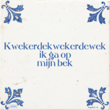 Kwekerdekwekerdewek ik ga op mijn bek - 8 keer bekeken