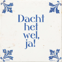 Dacht het wel, ja! - 10 keer bekeken